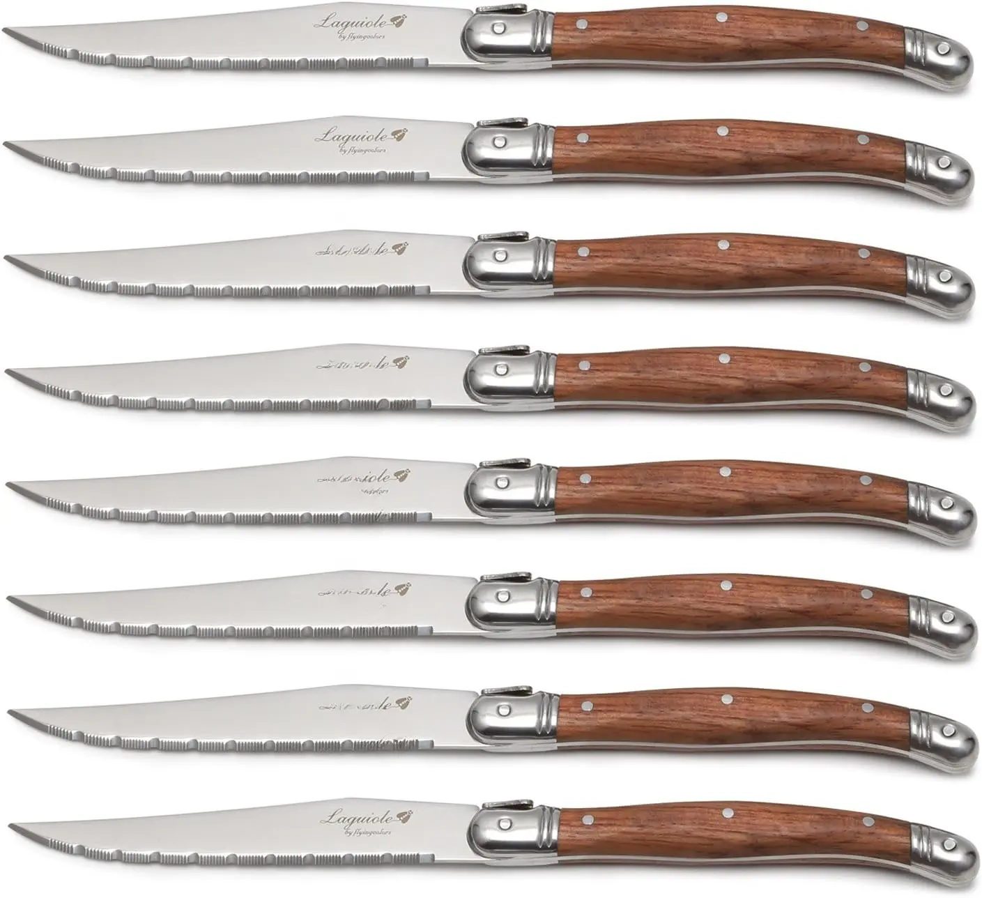 Laguiole Laguiole Steak  Set Stainless Steel  Handle,8 Pieces.