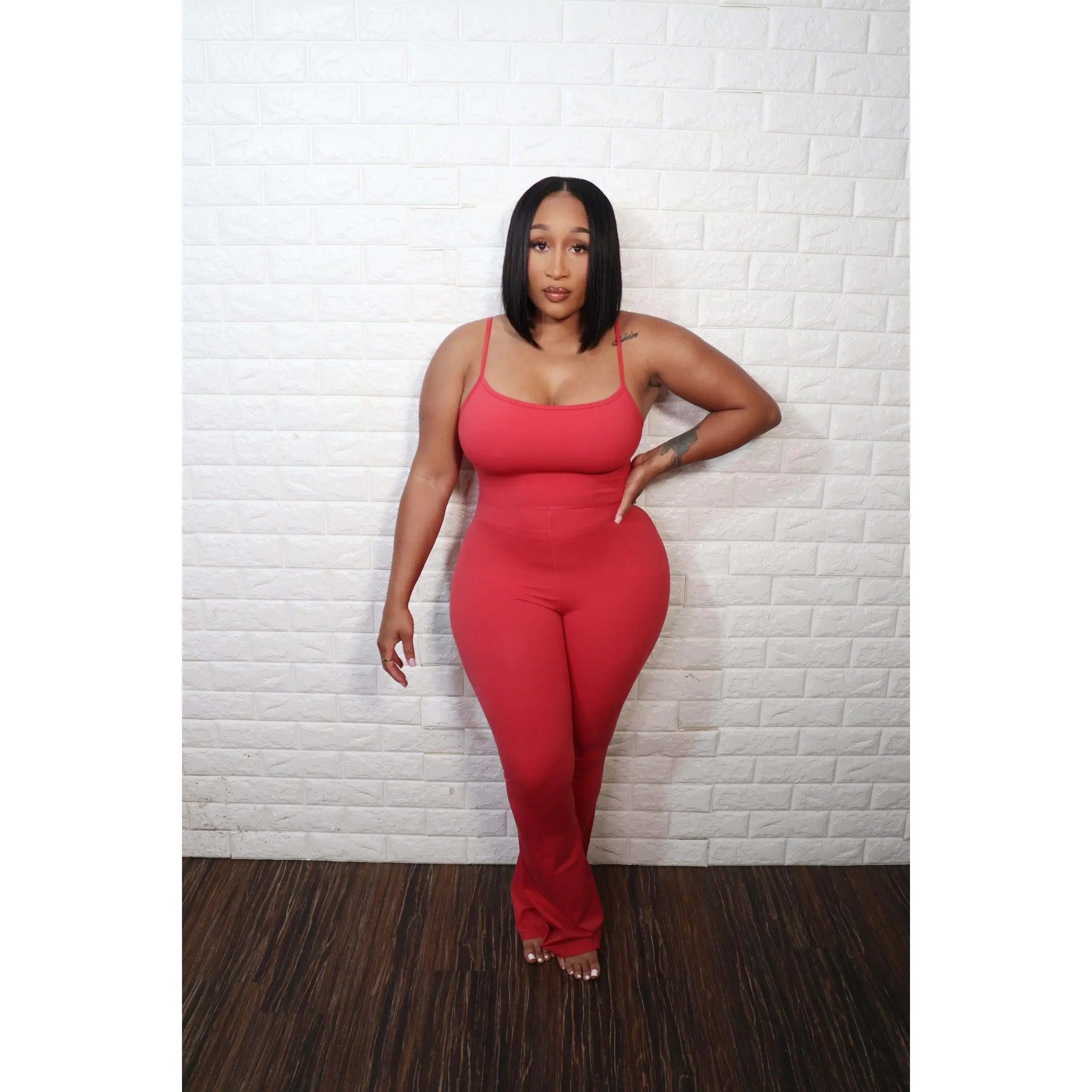 Flare Jumpsuit| Coral