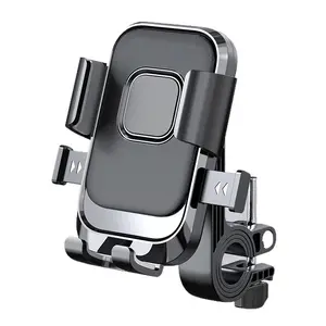 Bike Phone Mount Holder for Electric Scooter, Motorcycle &Ebike -Universal Handlebar Cell Phone Holder, Anti-ShakeDesign, Easy Install Landscape Grip Adjustable Durable bikesSmartphone Cellphone