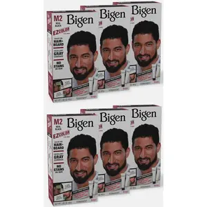 6 Pack Bigen EZ Hair Color (M2) Real Black Haircare