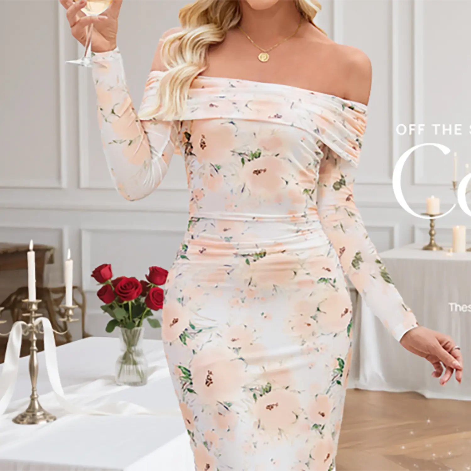 MEROKEETY Women's Fall Off Shoulder Floral Maxi Dresses Formal Long Sleeve Bodycon Cocktail Wedding Guest Dress - TikTok Shop MEROKEETY Women's Fall Off Shoulder Floral Maxi Dresses Formal Long Sleeve Bodycon Cocktail Wedding Guest Dress - TikTok Shop