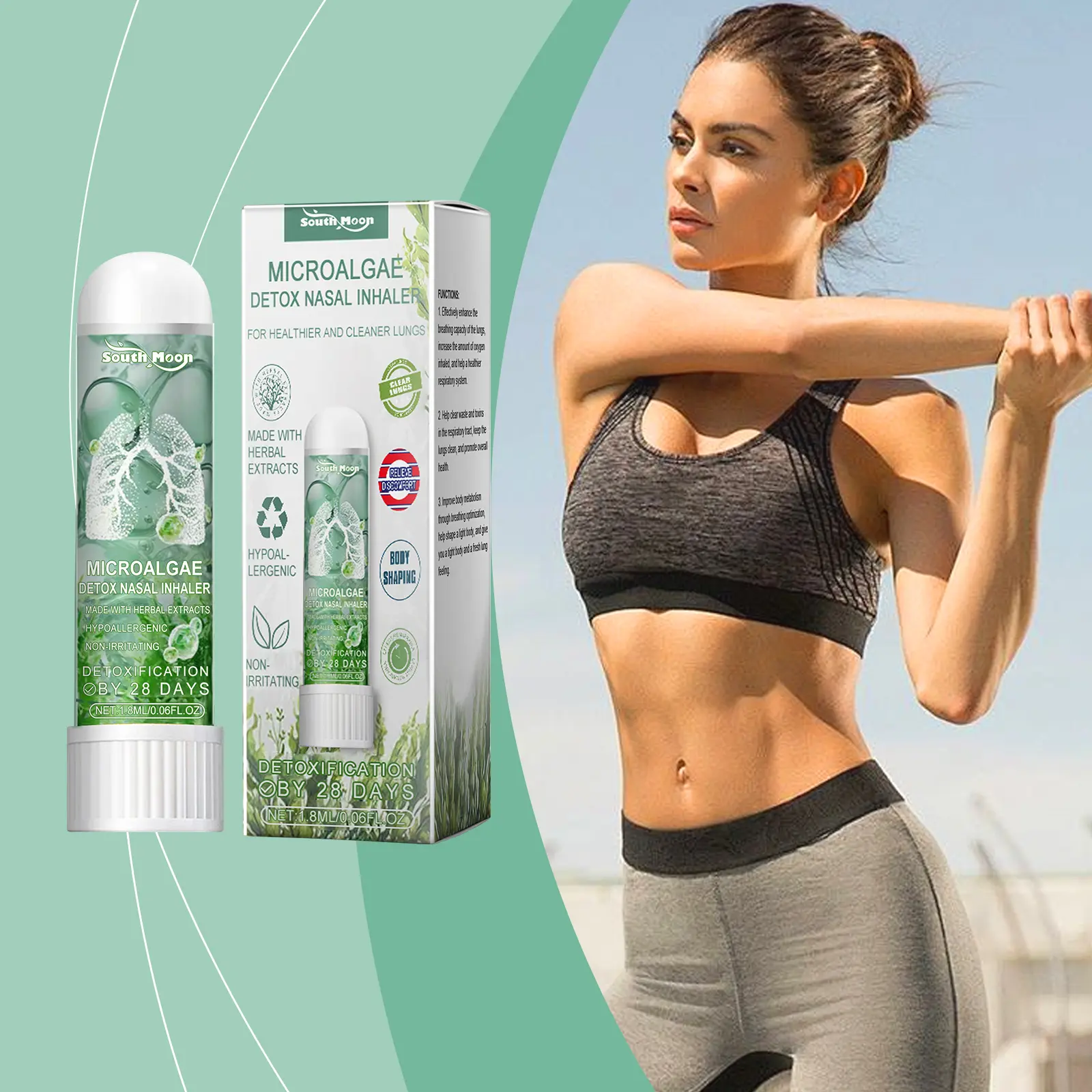 South Moon Inhaler, Nose Cleaning, Gentle Nasal Care Light To Enjoy Fresh Air Oral Daily Healthcare