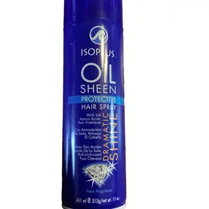 Isoplus Oil Sheen Regular Hair Spray pack of 3 24 Hour Holding Spray Haircare Frizz Daily