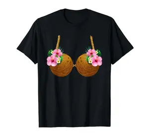 Coconut Bra Hawaiian Tropical Costume Luau Party Hawaii T-Shirt
