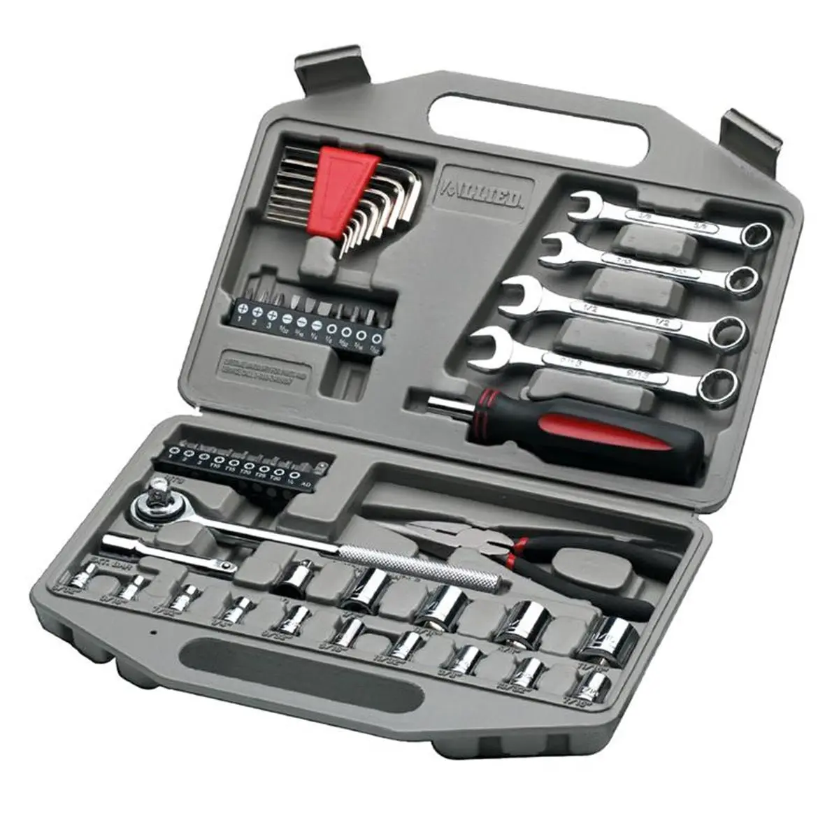 212 MAIN Allied 49026 55-Piece Mechanics Tool Kit Set - High-Quality DIY Toolbox Kit with Multi-Bits, Reversible Ratchets, State-of-the-Art Technology for Specialty DIY Supplies