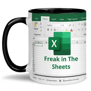 Excel Spreadsheet Mug, Freak in The Sheets Mug, Funny Accountant Gift, Accountant Mug, Tax Accountant Gift, Birthday Gift, Coffee Cup, Tumbler