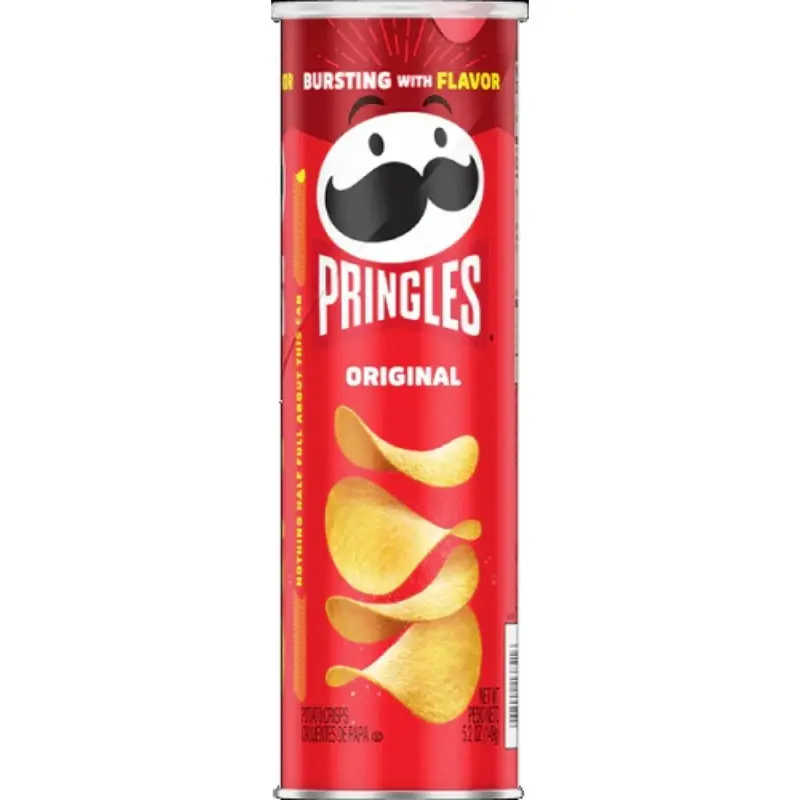 Pringles Original Potato Crisps, 14-Count Grab N Go Pre-Packaged Salty Savory Bite-Sized Crisps & Puffed Snacks (Total 5.5oz) - Crispy Stackable Lunch Box Side, School Food, Movie Night Pantry Staple
