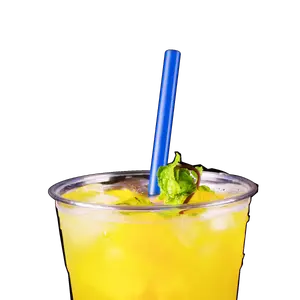 [1,200 ct] Giant Straws | Individually Wrapped | Blue (0.31" x 9")