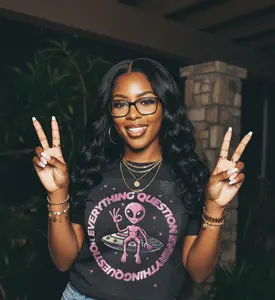 QUESTION EVERYTHING ALIEN SPACESHIP TEE