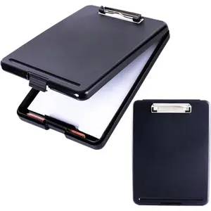 Clipboard Folder with Storage, Clipboard with Pen Holder, Plastic Organizer Box Suitable for Storing Letter Paper, A4-sized Paper, Portable Office Use, Essential for Nurses and Teachers, School and Office Supplies