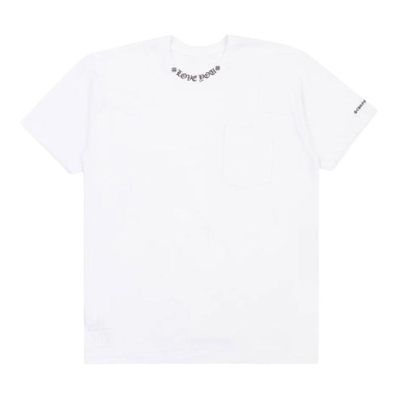 Chrome Hearts Neck Love You Logo T-Shirt White