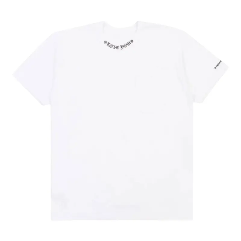 Chrome Hearts Neck Love You Logo T-Shirt White
