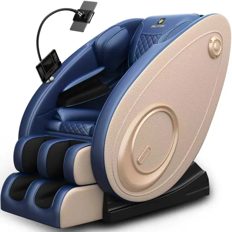 (Two packages)Massage Chair Blue-Tooth Connection and Speaker, Recliner with Zero Gravity with Full Body Air Pressure, Easy to Use at Home and in The Office