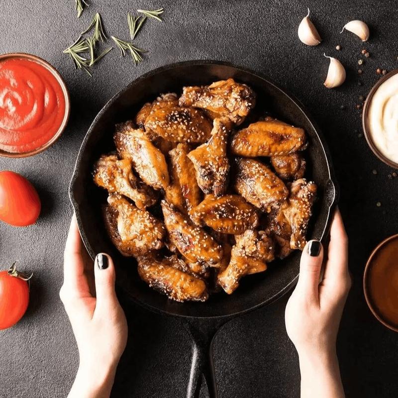 3Pcs Cast Iron Pan Pre-Seasoned Iron Skillet Set Heavy Duty Skillet Set With Pouring Lip For Grilling Searing Frying Baking(6 Inch, 8 Inch And 10 Inch) - Black