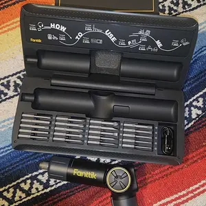 Fanttik Fold S1 APEX 3.7V Cordless Screwdriver, Electric Screwdriver, Screen Interaction, Pivot Handle, High/Low RPM Options, Max 7N.m, 20 Bits, 1/4''Hex, Ideas DIY Tool - Deluxe Edition Springtok Power Portable