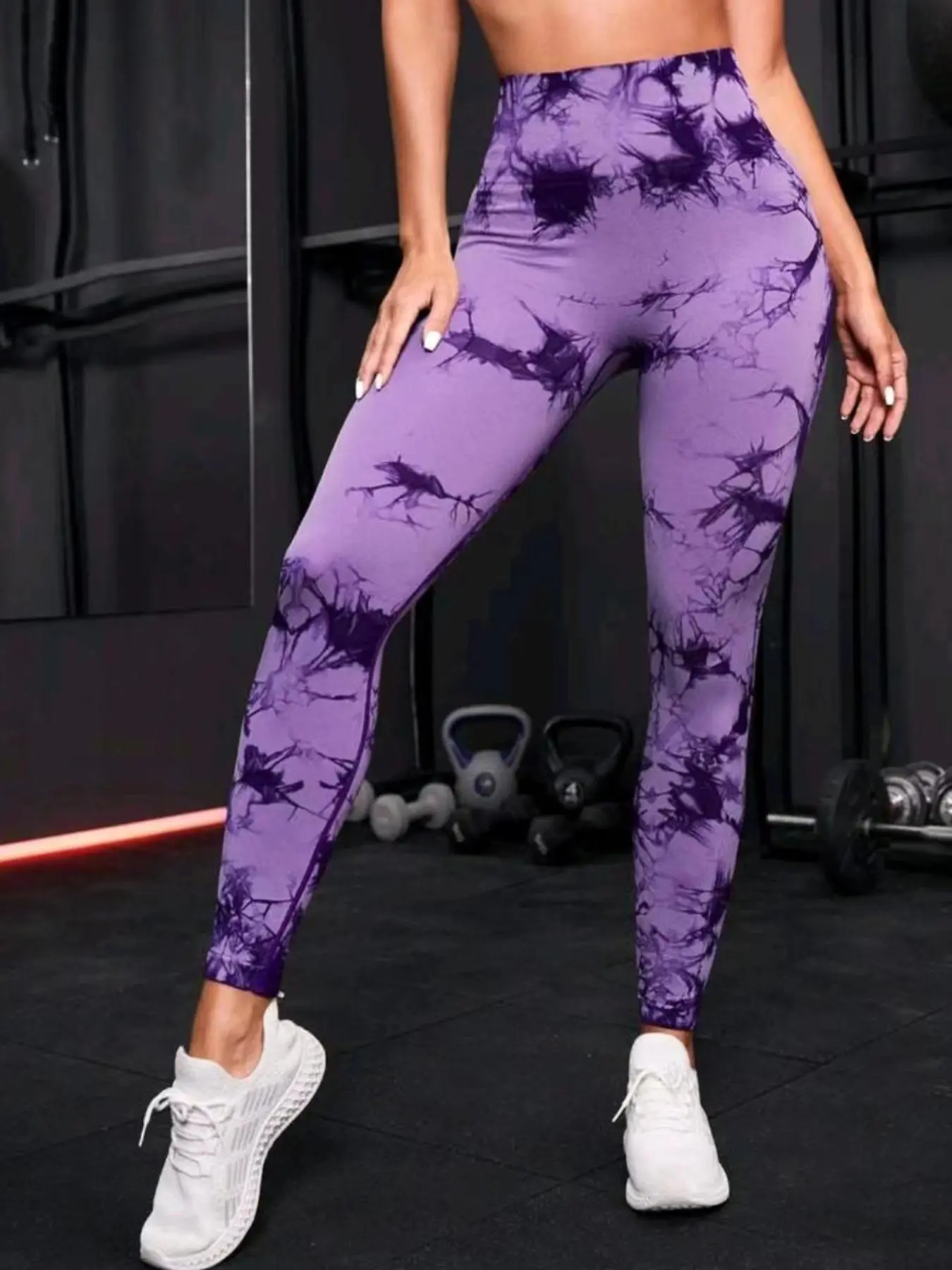 Women's High-Waisted Seamless Yoga Pants, Tie-Dye Sports Leggings, Elastic Hip-Lifting Gym Wear, Comfortable Fashion for All Seasons Women's High-Waisted Seamless Yoga Pants, Tie-Dye Sports Leggings, Elastic Hip-Lifting Gym Wear, Comfortable Fashion for All Seasons