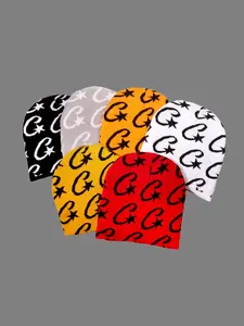 Fashionable Letter Knitted Beanie Hat with Star Design, Unisex Outdoor Cycling Sport Cap, Warm Winter Accessory for Men & Women