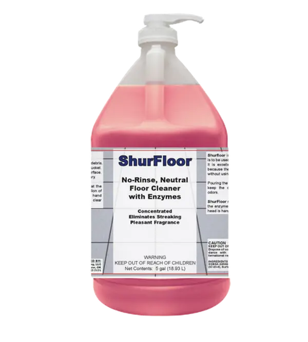 DETCO ShurFloor Concentrated Liquid Household Floor Cleaner, Effective Home Care Cleaning Solution