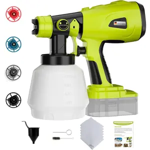 Sprayer for Ryobi 18V , Cordless  Sprayer with 1000ML Container, Handheld HVLP   Electric  Spray for Small Painting Projects: Fence, Cabinets, Chairs(No )
