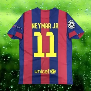 14 15 Home Red Neymar 11# Short Sleeve Soccer jerseys