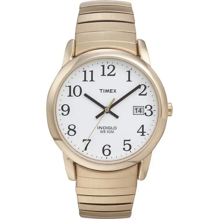 Timex Gold-Tone Expansion Easy Reader Mens Watch T2N090