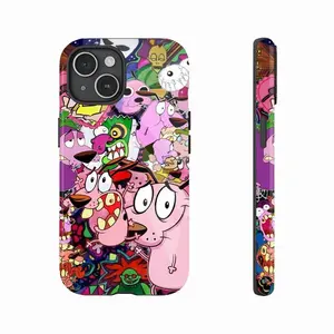 Crazy Cartoon Phone Case, Vibrant Retro Cartoon Tough Cover, Compatible with iPhone 11-17 Pro Max/Plus and Samsung Galaxy S23-25