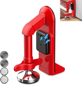 Upgraded Portable Door Stop Alarm with Strong Grip to The Floor, Non-Slip Door Stoppers Security Alarm Lasts 5 Seconds with 80dB, Perfect for Travel & Home Security