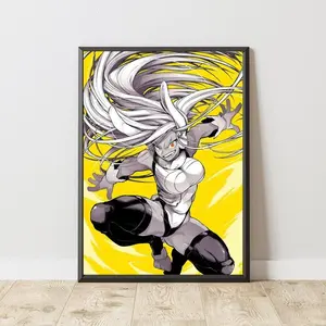 My Hero Academia Poster, Mirko Poster, Anime Poster, Manga Poster, Japanese Manga Wall Art, Japanese Room Decor, Anime Gift