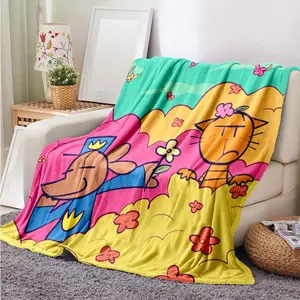 Dog Man Blanket Ultra-Soft Throw Blanket Fleece Blankets for Dog Man Bedding Blanket Father's Day Thanksgiving Valentine's Day holiday gifts for family and children