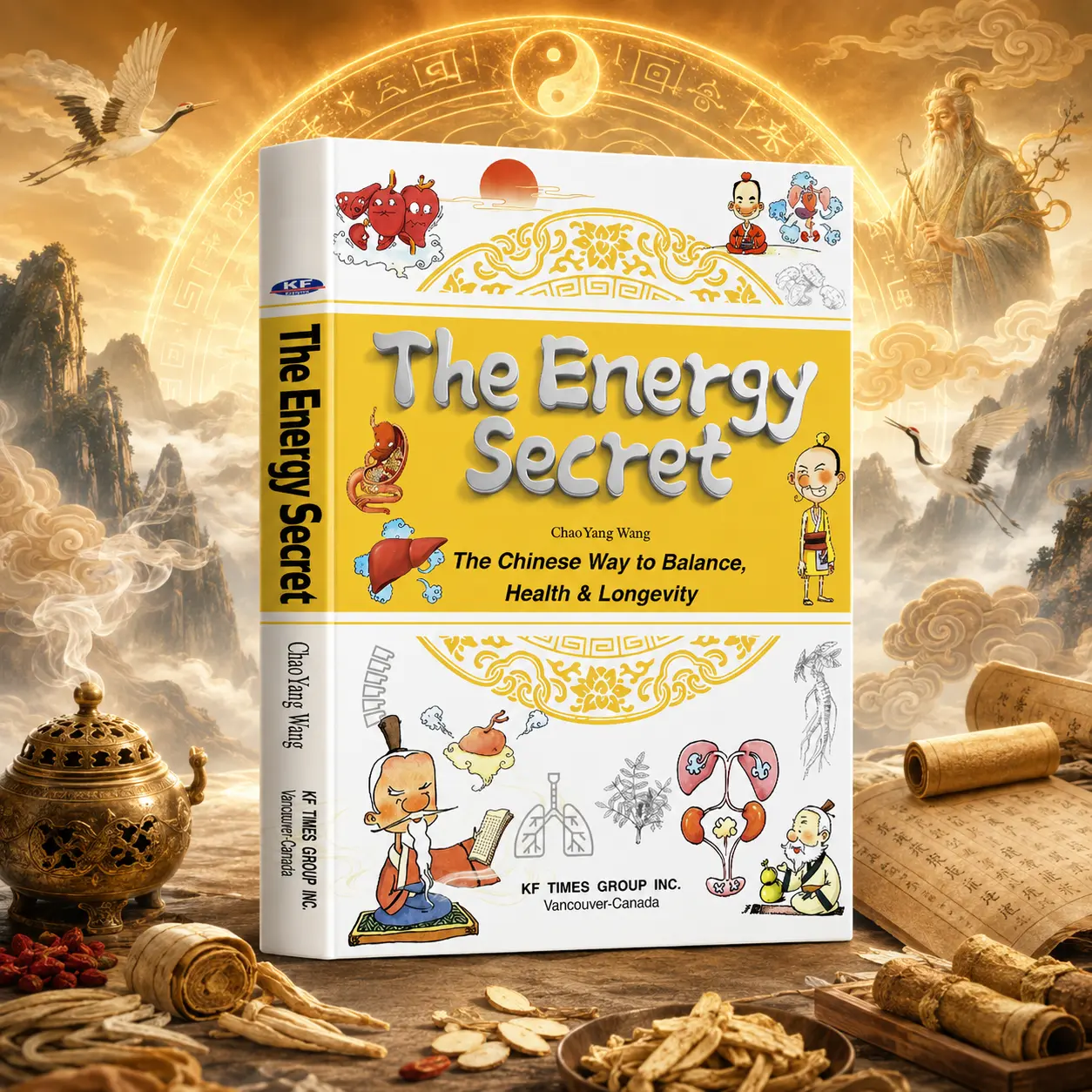 【BookCove】The Energy Secret: Traditional Chinese Medicine Guide to Qi, Balance, Wellness & Longevity – Illustrated Paperback