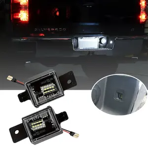 💡🚗  LED License Plate Lights for Chevy Silverado GMC Sierra 2014-2023 Led Tailgate Lights ✅ 5X Brighter 6000K White ✅ IP67 Waterproof ✅ Plug & Play in 15 Mins | 50,000+ Hrs Lifespan