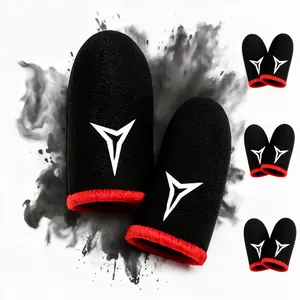 Mobile Phone Gaming Finger Sleeves, Finger Sleeves Compatible with All Touchscreen Devices, Smooth Feel, Anti-Sweat, Extremely Thin