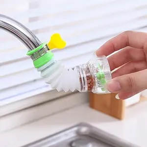 1pc Kitchen Sink Universal Faucet, Spillproof Shower Filter Extender, Rotates And Retractable Tap Water Saving Filter