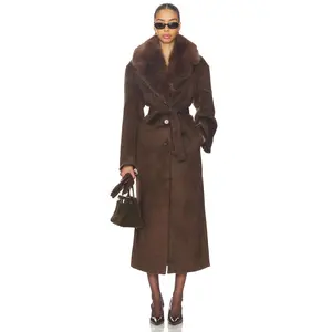 LAMARQUE x REVOLVE Tillie Coat in Chocolate Brown