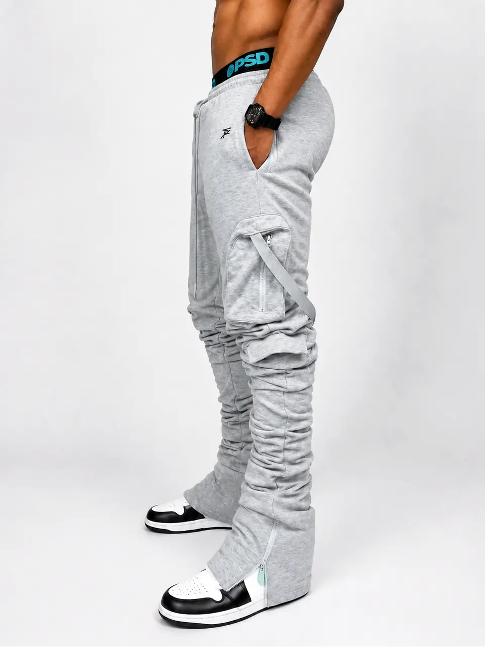 Rebellious® Clothing Co. - Men's Stacked Sweatpant - Athletic Gray