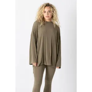 All Weekend Long Pant Set Long Sleeve Olive
