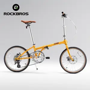 ROCKBROS VDS Folding Bike, 16 Inch Aluminum Folding Frame, SRAM X4 1×9-Speed Drivetrain with Disc Brakes, Compact Foldable Design, Perfect for Commuters & Urban Travel