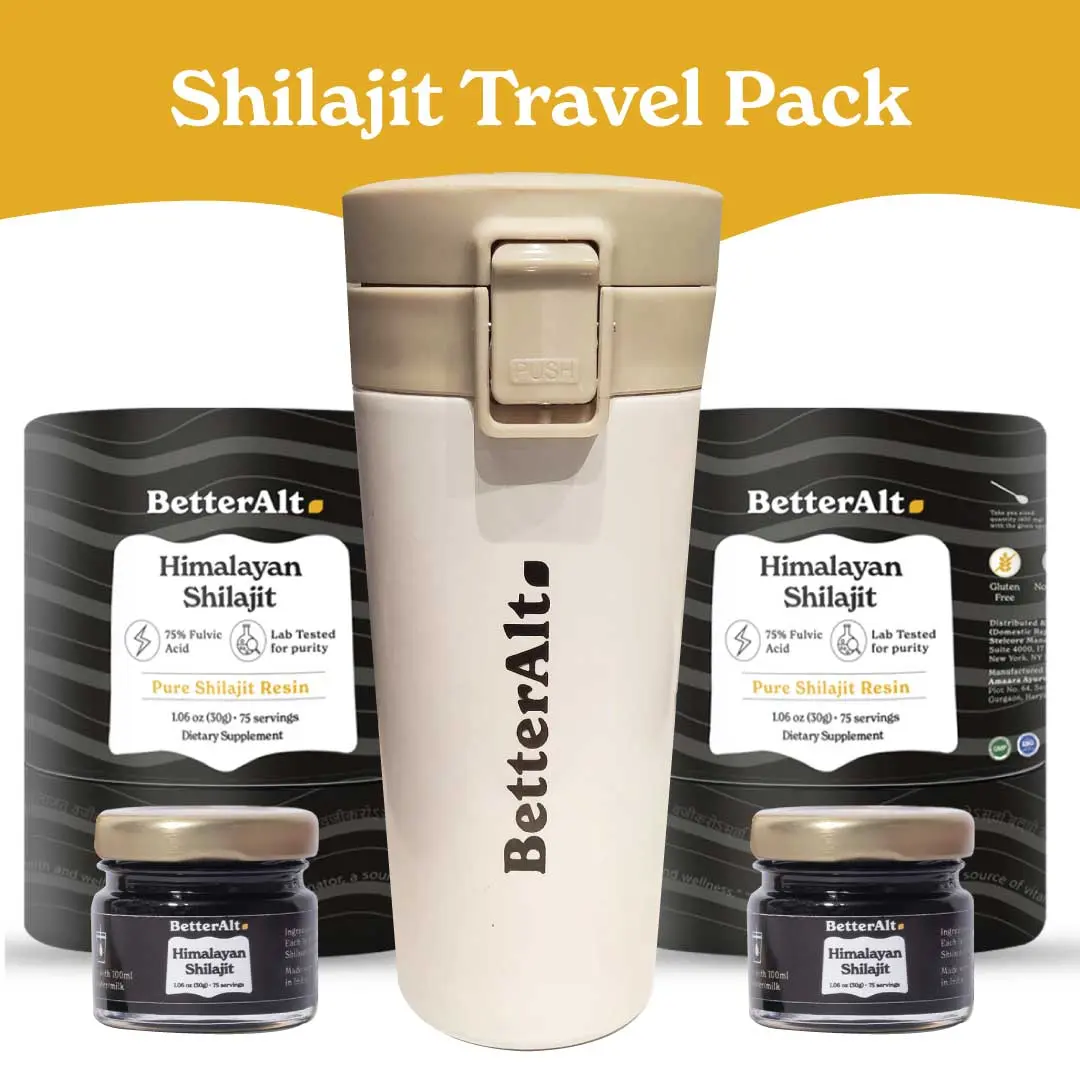 Travel Pack | 2 Shilajit + 1 Tumbler