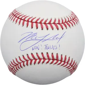Mick Abel Minnesota Twins Autographed Baseball with "Win! Twins!" Inscription - Fanatics Authentic Certified
