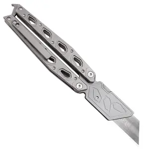 High-Quality Utility Knife, Titanium Handle, Small Office Paper Cutter, Portable Edc Tool, Hand Tools, Free Gift of 10 Blades Included Q49