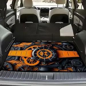 Design Car Trunk Mat, Essential Travel Accessory, Fits Most Models, Elegant Interior Decor, Keeps Trunk Clean Dry
