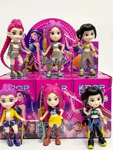 Hunter Girl Group Handmade Dolls Q Version Star Girls Boys Toy Figurines Cartoon Model Toys Display Pieces