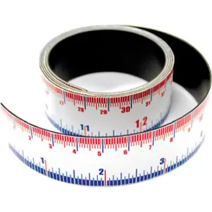 212 MAIN Master Magnetics 07286 1x1 in. Magnetic Measuring Tape, Portable Tape Measure for Hand Measuring Tools Applications