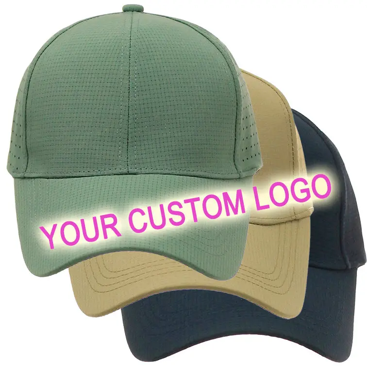 Your Custom Logo on UPF50 Vented Baseball Cap #MH3198V-CUSTOM