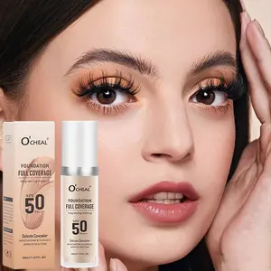 Light mist soft focus liquid foundation, refreshing, oil-controlling moisturizing long-lasting non-makeup, concealer brightening even skin tone foundation cream, available in all seasons for daily commuting