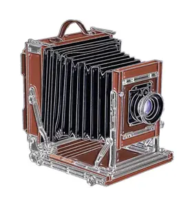 Wooden Large Format Camera Pin