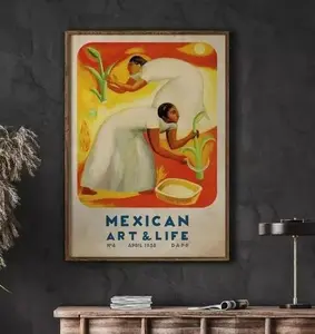 Mexican Art &amp; Life Poster, Latin American Artesania