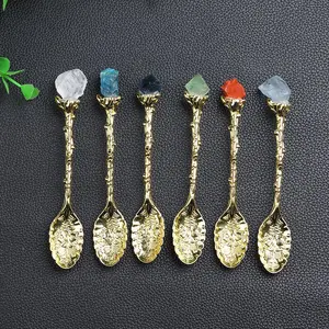 Spoon And Fork Healing Natural Crystal Gorgeous Stone Bead Beads Gemstone Jewelry Energy Healing Love Girlfriend Boyfriend Souvenir Valentine Father Mother Anniversary New Year Christmas Halloween Birthday Gift