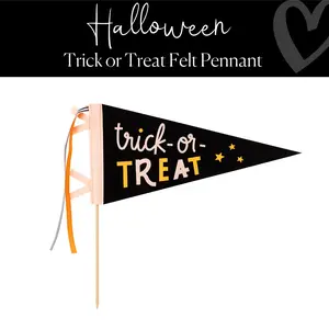Trick or Treat Felt Pennant