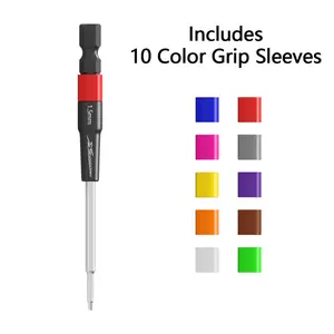 XLPower Quick-Hex Tip 1.5mm — Precision Hex Driver Bit (10 Color Sleeves Included)